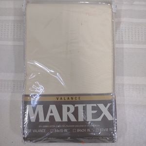 Westpoint Pepperell Martex Valance F04610A1 Bone Vintage New in Pack 84" x 15"